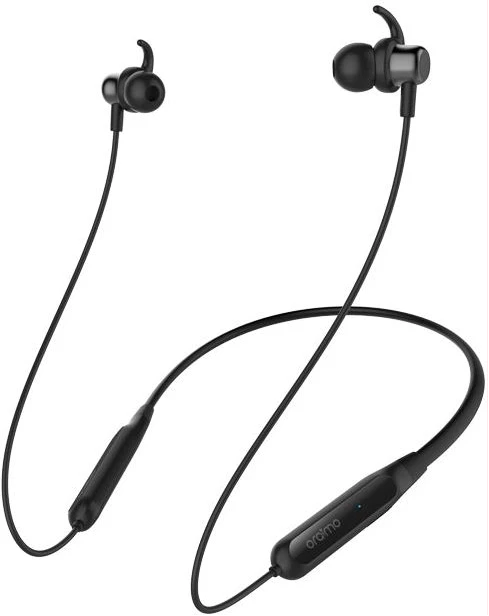 Oraimo Shark 2 Bluetooth Sports Neckband Wireless Headsets With Exta Bass Sound - Black