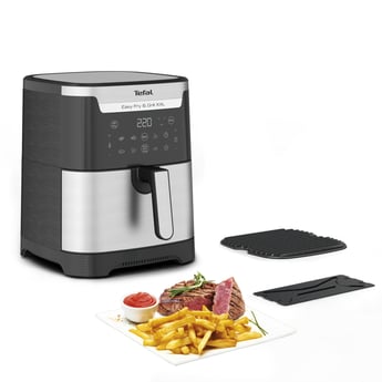 Tefal 6.5L  Air Fryer Easy Fry & Grill Digital 2-in-1XXL 1830 W Flexcook Divider for Dual Cooking Air Fry + Grill 8 Automatic Programs Adjustable Temperature Timer EY801D27