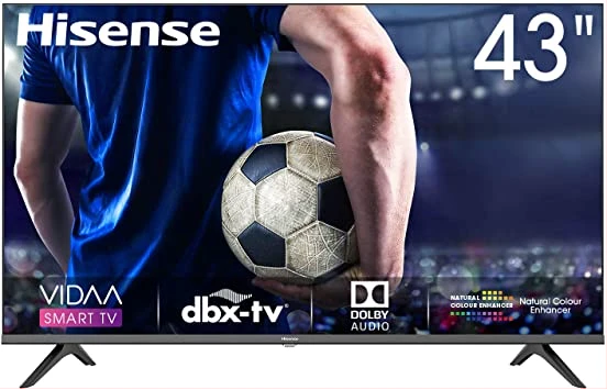 Hisense 43 Inch Smart TV A4KS Series LED Full HD Smart Vidaa TV With Inbuilt Decoder - Black (3YRs WRTY)