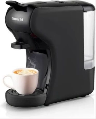 Multi-Capsule Coffee Machine NL-COF-7058C-BK With 19 Bar Automatic Steam Pressure Pump-Black