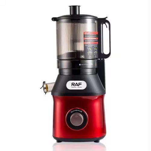 RAF 300W Fast Start Automatic Vegetable And Citrus Fruit juice Extractor Big Mouth Cold Press Slow Juicer Blender With Food Processor With Cleaning Brush And Cup