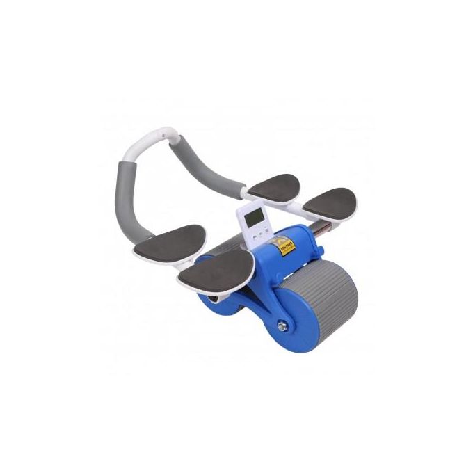 Automatic Rebound Abdominal Wheel With Timer, Adjustable Ab Roller with Elbow Support, Ab Workout Equipment Double Round Abdominal Exercise Roller with Knee Pads with Phone Holder Anulely Home Gym Fit