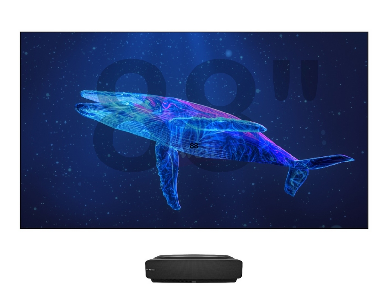 Hisense 88 Inch Laser TV HE88L5V – 4K Smart TV, X-Fusion™ Laser Light Source, Tuner Built- in, Dolby ATMOS Audio, Powered by VIDAA OS