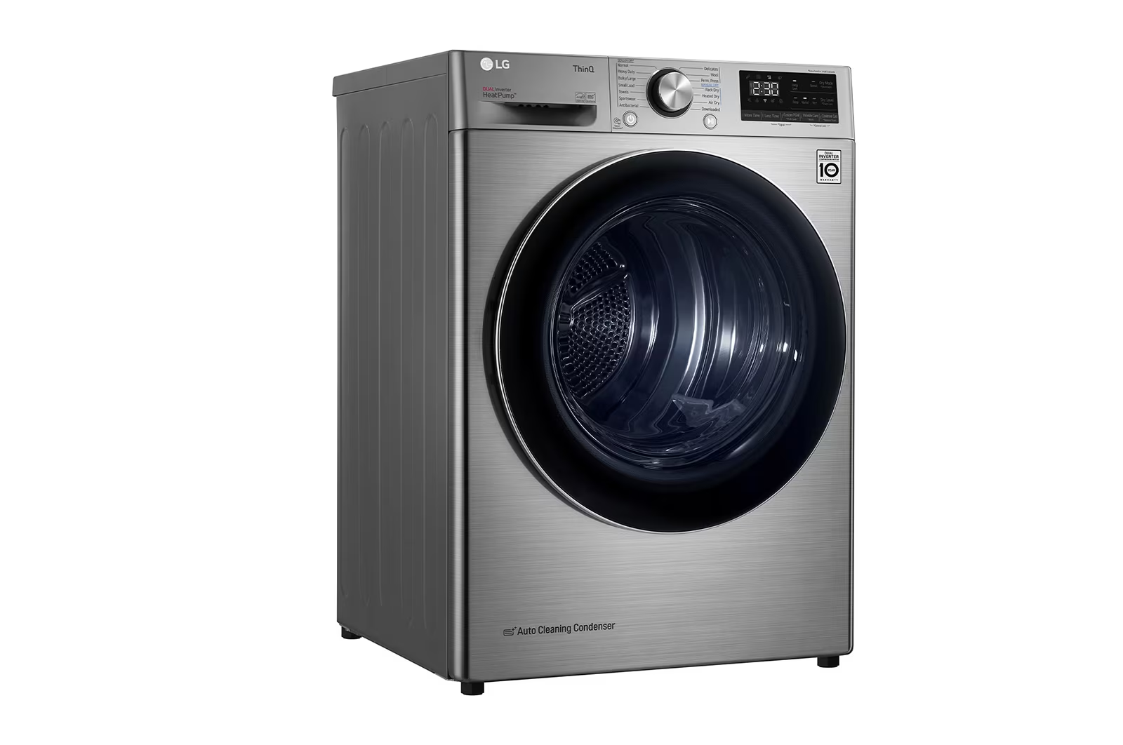 LG 9 Kg Front Load Dual Dryer Inverter Heat Pump Eco Hybrid ThinQ (Wi-Fi) Color Silver Model - RH90V9PV8N