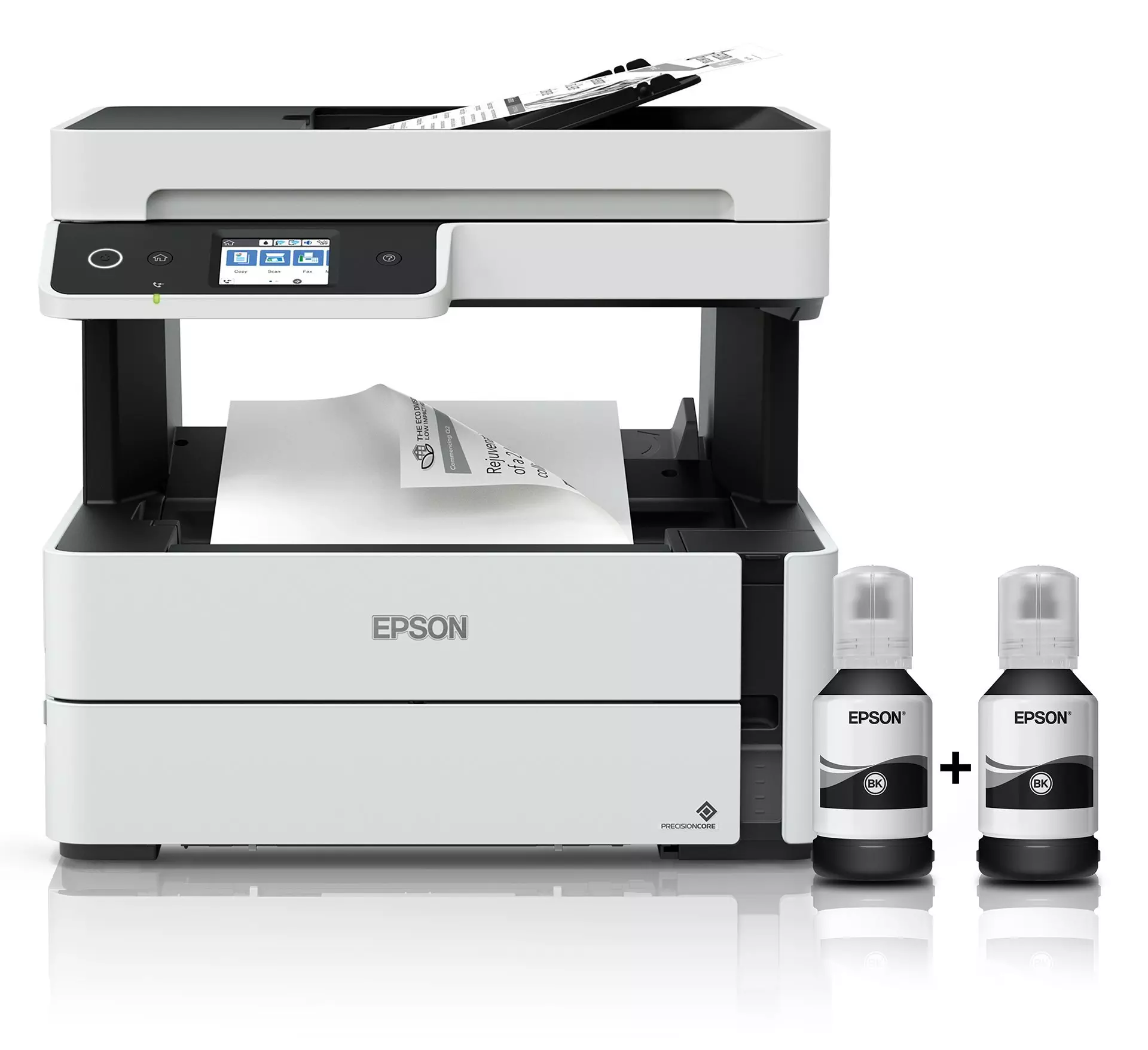 Epson EcoTank M3170 Mono Ink Tank Printer – PrecisionCore, 20ppm, Wi-Fi, Auto Duplex, ADF, Fax, 1200×2400 DPI