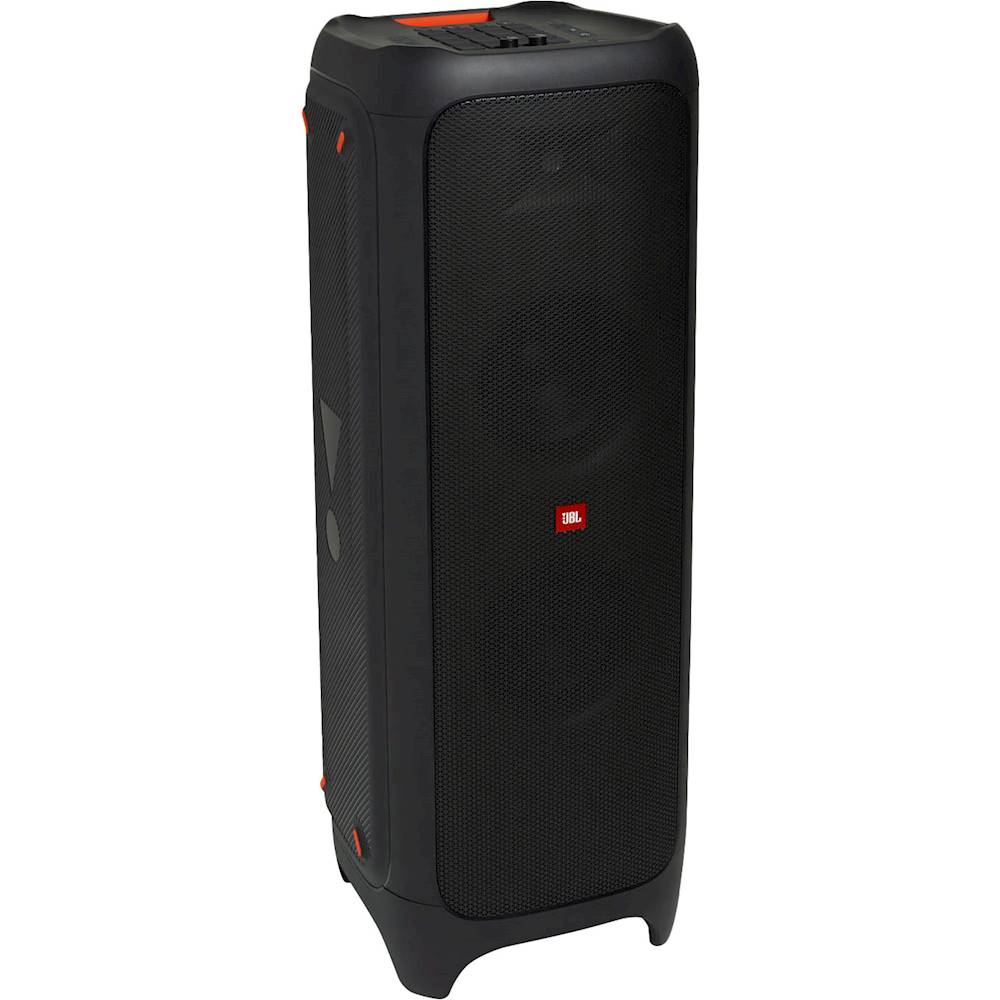 JBL PartyBox 1000 Wireless Speaker, 1100W Audio Power, Integrated DJ Launchpad, 2 x 7" Mid-Range & 1 x 12" Woofer, Full Panel LED Lighting Effects, Concealed Wheels & Handle, Black