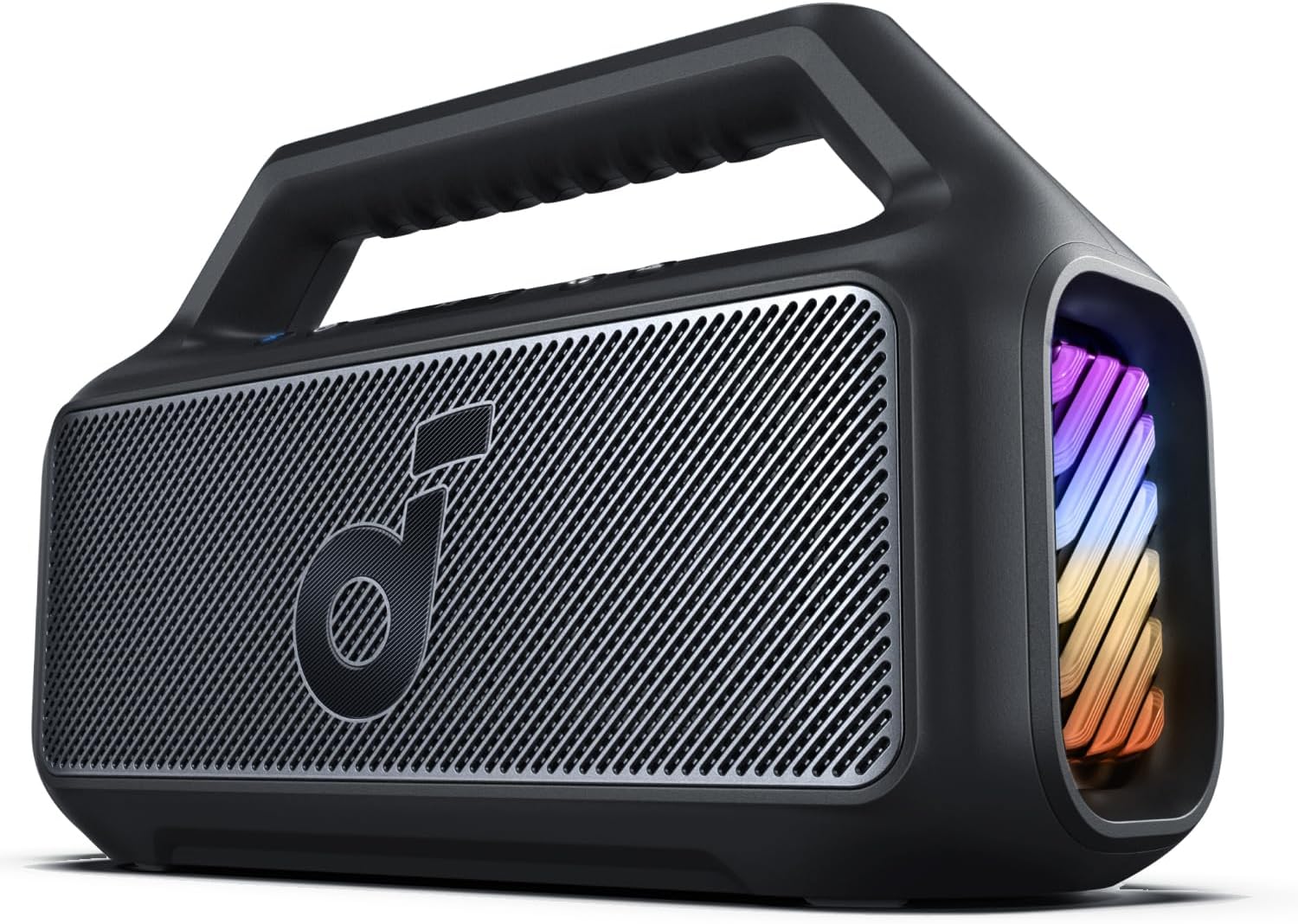 soundcore Boom 2 SE By Anker, Outdoor Speaker, 80W, Subwoofer, BassUp 2.0, 24H Playtime, IPX7 Waterproof, Floatable, RGB Lights, USB-C, Custom EQ, Bluetooth 5.3, Portable for Camping, Beach, and Backy