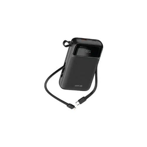Green Lion Luzern 20000 MAh MagSafe Power Bank, Wireless Charge, Built-In Dual Cable (USB-C & Lightning Head), Digital Display, 20W PD Output, Fast Charge, Portable Cable