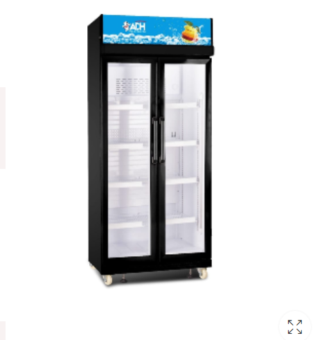 ADH 625 L 2Door Beverage Cooler Display Showcase Refrigerator/Chiller