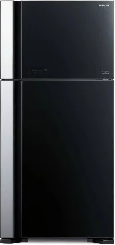 Hitachi 770 - Litres Double door Refrigerator Inverter Compressor RV860PUN1KBBK- Brilliant Black