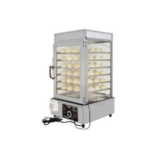 Automatic 5-Layer Machine For Store Buffet Restaurant Kitchen Heavy Duty Electric Glass Transparent Display Thermal Insulation Commercial Food Steamer Steamed Hot Dog Bun Steamer