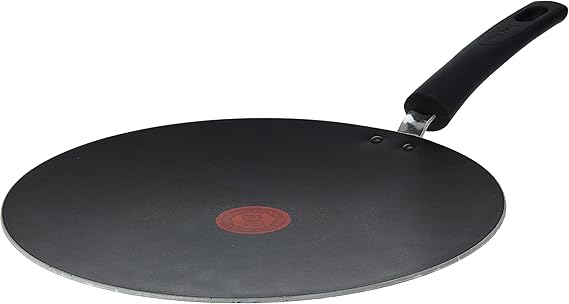 TEFAL Tempo Flame Tawa 30CM  Pan, Non-stick Cookware, Thermo-Spot, Red, Aluminium, 2 Years Warranty, C3041583