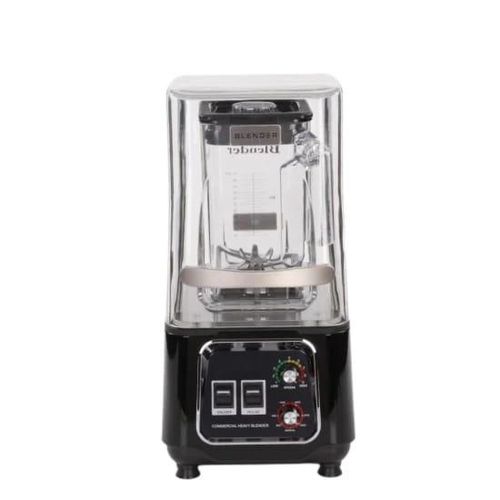 DW Professional Smoothie Blender, 2600W Commercial Soundproof Quiet blender 4L Jar with Removable Silent Shield for Crushing Ice, MilkShakes, Puree, Self-Cleaning- Black
