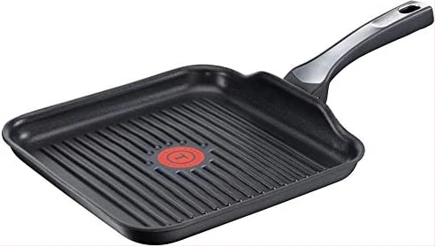 TEFAL Expertise 26x26 cm Grillpan, Black, Aluminium, C6204072 ( All Heat Sources including Induction)