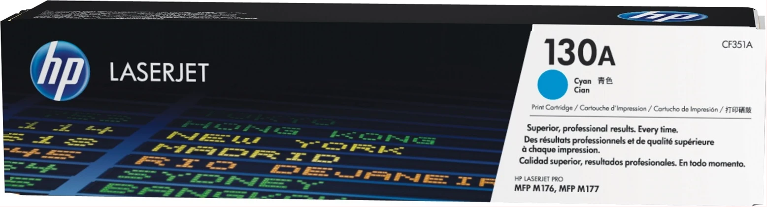 HP 130A Original LaserJet Toner Cartridge (Cyan) CF351A