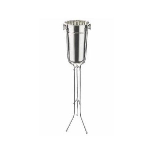 Ice Bucket With Stand, Stainless Steel Standing Ice Bucket, Ice Cube Container Cooler Chiller With Handle For Champagne Wine Beer Beverage, Fitted For Home KTV Clubs Bar Parties