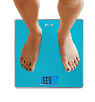 Tefal Classic Bathroom Scale, Automatic ON/OFF, Tempered Glass, Turquoise, PP1503V0