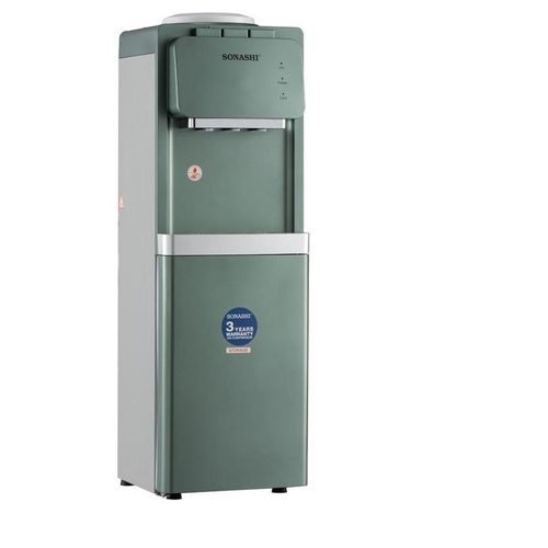Sonashi Water Dispenser Hot, Cold & Normal With Storage Cabinet, Compressor Cooling Swd-55 - Green (1 YR WRNTY)