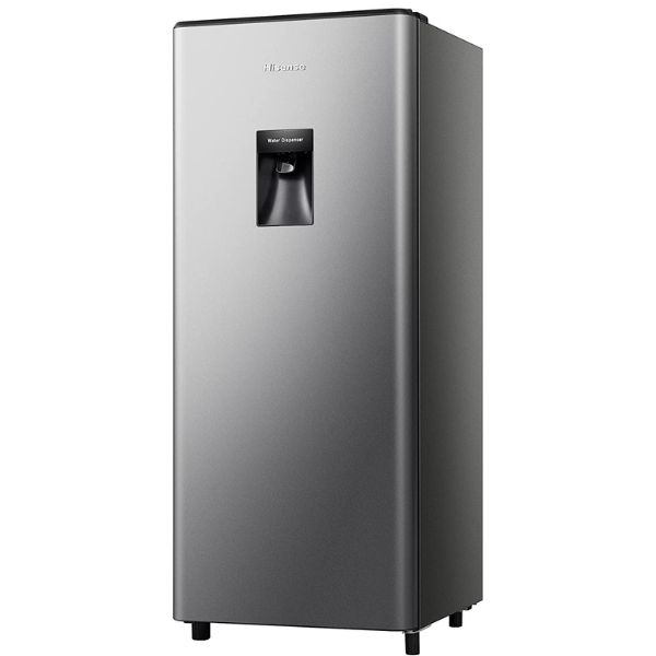 Hisense 229-Litres (Net 177L) Single Door Fridge RR229D4WGU; Water Dispenser, Defrost Refrigerator - Silver (3YRs WRTY)