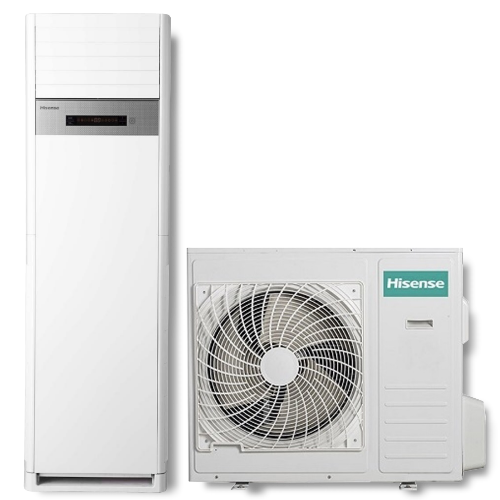 Hisense 48000 BTU Floor Standing Air Conditioner, 3 Phase, A/C AUF-48HR4SMPA/AUW-48HT6SD - White (2YR WRTY)