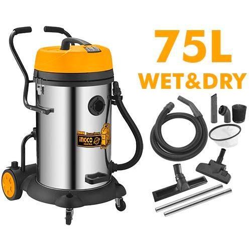 INGCO VC24751 - 75L Vacuum Cleaner - Orange