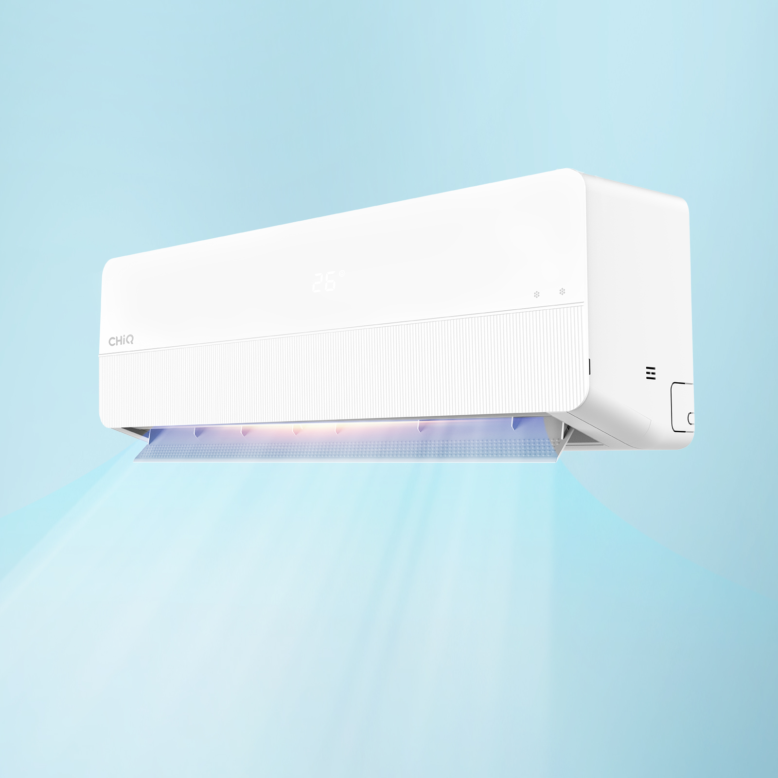 CHIQ 18000 BTU Inverter Air Conditioner, 4-Way, Swing, Auto Restart, Energy Saving & Efficient, Sleep Mode - White