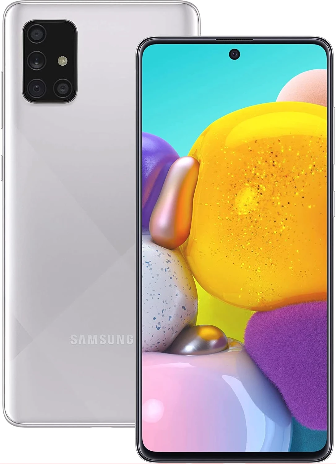 Samsung Galaxy A71 Mobile Phone Dual SIM 6.7" 8GB RAM 128GB ROM 64MP - Silver