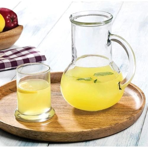 Pasabahce Bedside Night Water Carafe Set, 2 Piece, Glass Decanter, with Tumbler, Use in Bedroom, Desktop, Bathroom, or Kitchen, Use Cup as Lid, Durable Water Pitcher Juice Jug With Cup For Homemade fo