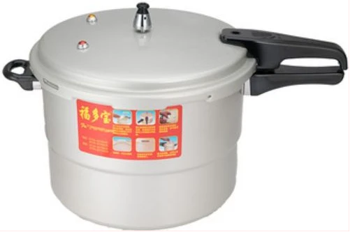 30CM 13L Aluminum Pressure Cooker With Steamer - Silver