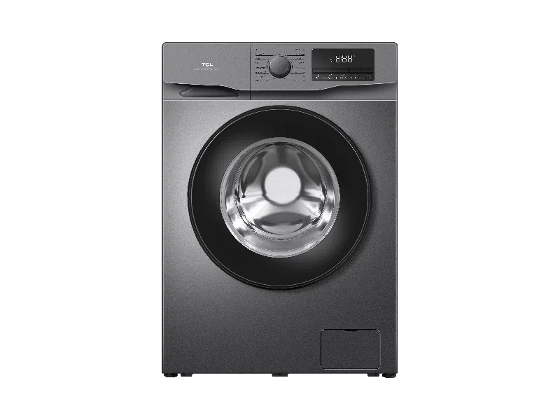 TCL 8kg Front Loading Washing Machine P608FLG, Digital Inverter Motor, 16 Programs, A+++ - Grey