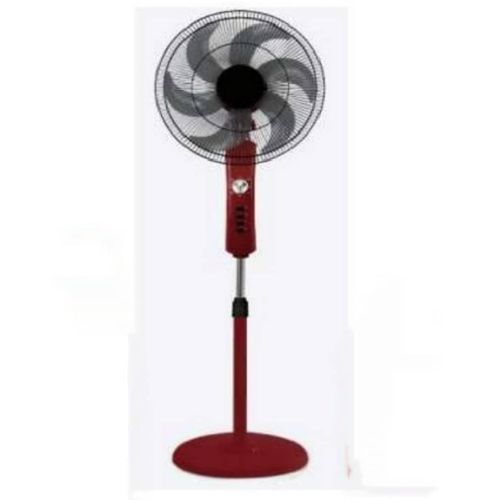 Digiwave DWWF4004 16 Inch Stand Fan With Remote Control 50W 5 Blade Wing 3 Speed Control With Ultra Quiet Motor, Oscillating Function, 120 Pcs Line Grill And Heavy Base