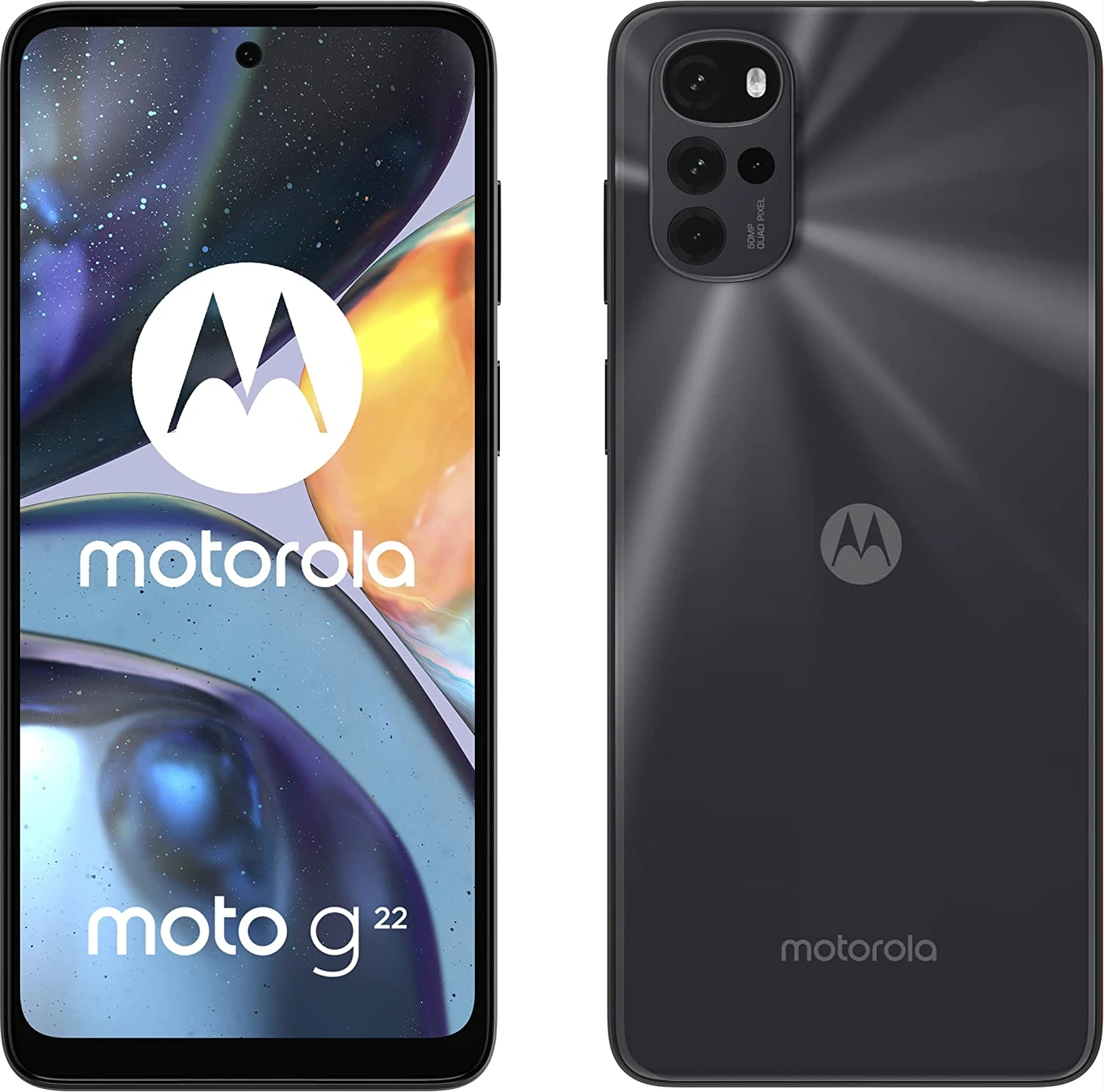 Motorola G22,4GB RAM/128GB ROM 5000mAh 6.5" 50MP - Cosmic Black