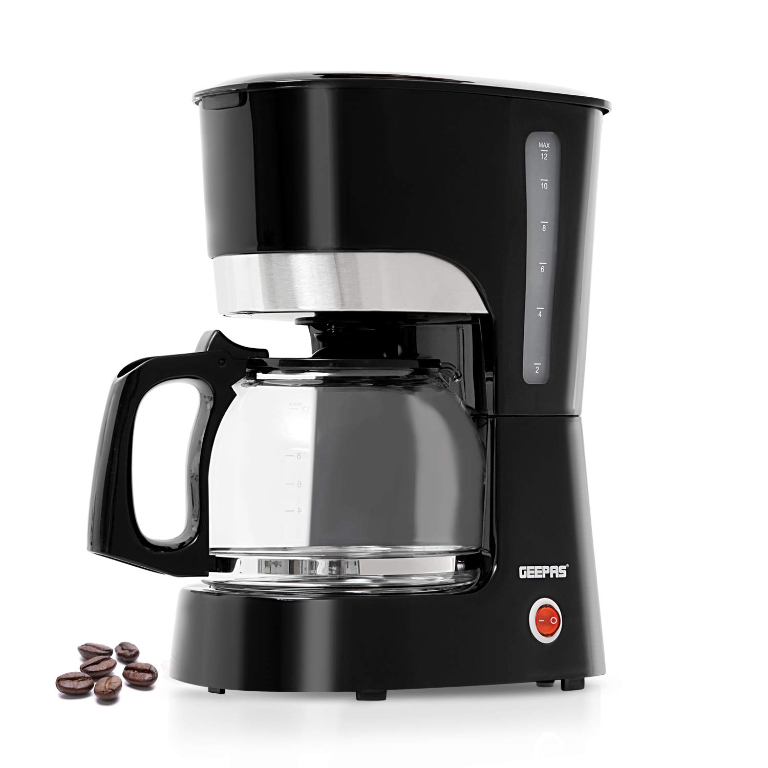 Geepas Liquid Filter Coffee Machine,Black - GCM6103