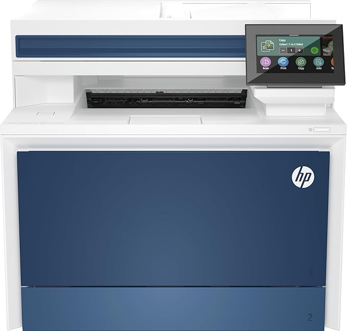 HP Color LaserJet Pro MFP 4303FDN Printer, 33 PPM, Print/Copy/Scan/Fax, 50-Sheet ADF, Blue/White