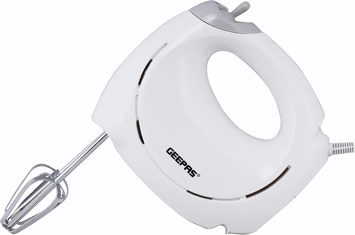 Geepas GHM9899 200W Hand Mixer - Professional Food & Cake Mixer for Baking