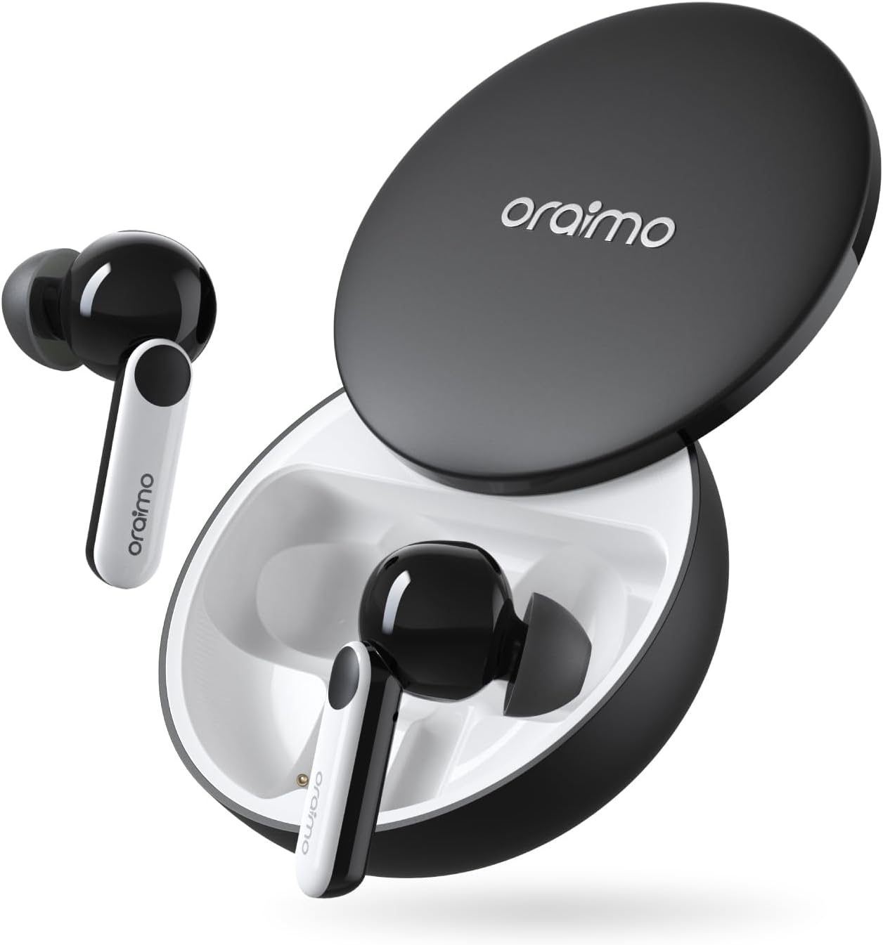 Oraimo FreePods 4 ANC True Wireless Earbuds,Active Noise Cancellation Bluetooth Earphone,4-Mics ANC ENC Clear Call,Powerful Bass,35.5H Playtime with Fast Charge,IPX5 Waterproof+Customize EQs Via APP