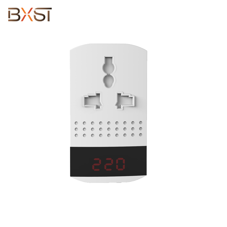 LUCID Power Protector with Digital Display All in One 13 Amp, Automatic Voltage Protector with LED Display, TV Guard, AVS Wall Switch, Surge Protector for Refridgerator, BX-V090-D 220V
