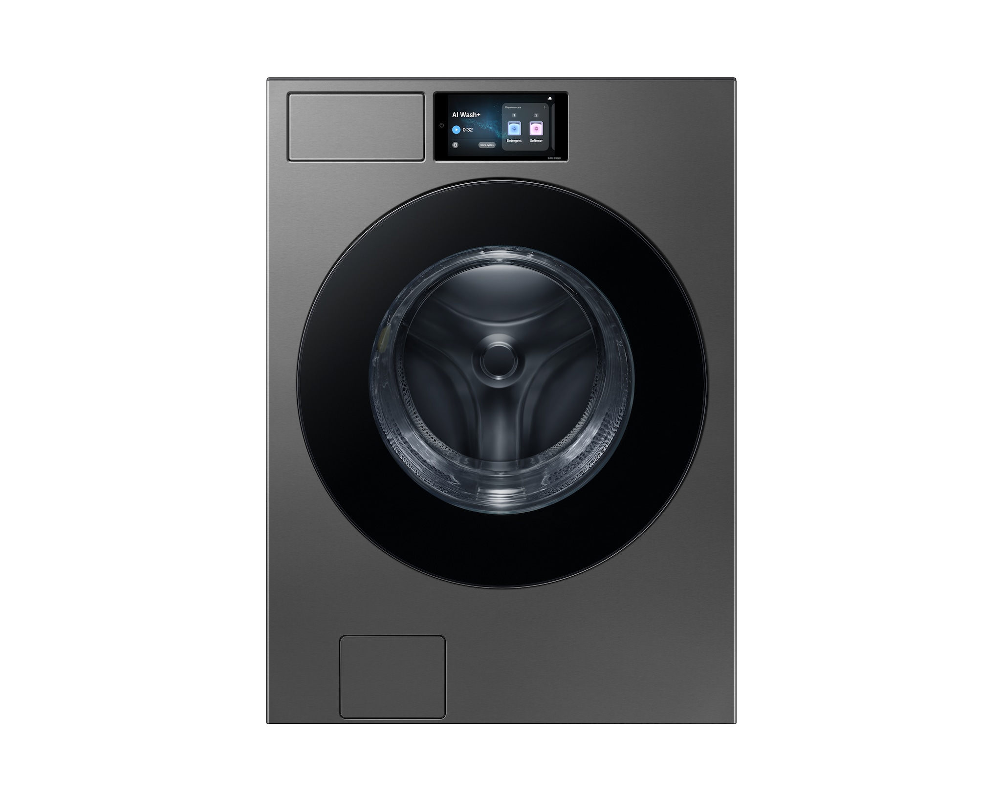 Samsung 26Kg Front Load Washing Machine, Bespoke AI Wash, AI Ecobubble, Touchscreen, Dark Steel, WF90F26ADSNQ