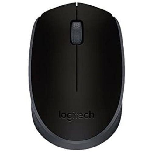 Logitech M171 Wireless Mouse for PC, Mac, Laptop, 2.4 GHz with USB Mini Receiver, Optical Tracking, 12-Months Battery Life, Ambidextrous - Black