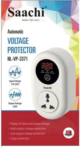 Saachi 15 Amps Voltage/Power Guard (All Electronic Equipment guard) - White