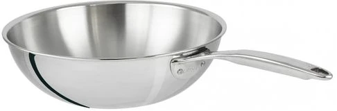 32Cm Stainless Steel Wok Gas Induction Cooker Frying Saucepan, Silver
