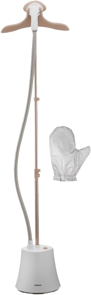 Panasonic 2000W Vertical Garment Steamer, Quick Care with Powerful Steam Upto 40g/min, 1.5X Wider Head, Large 1.5L Detachable Tank, Glove, NI-GSG060WTH, Ideal for Delicate Clothes, Long Garments Abaya
