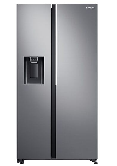 Samsung 617 Ltrs Side by Side Refrigerator w/ Water Dispenser + Ice Maker, Inox, RS64R5311M9/UT
