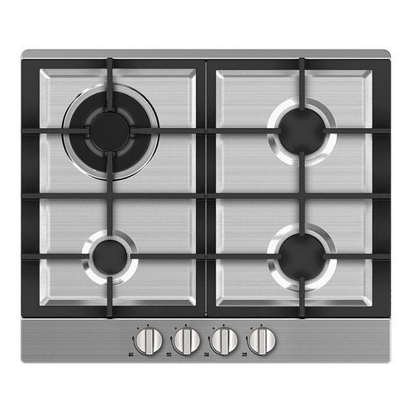 Midea 60cm Built-in Gas Hob, 4 Gas Burners, Stainless Steel