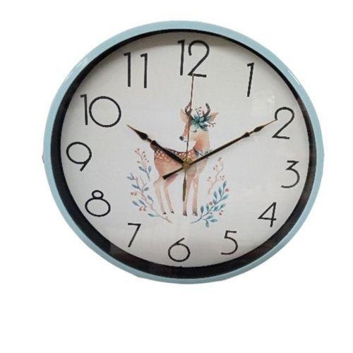 Round Office Wall Clock - White