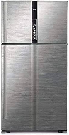 Hitachi 850 - Litres Double door Refrigerator Inverter Compressor RV990PUN1KBSL - Brilliant Silver