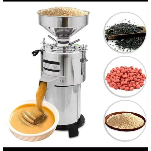Commercial Electric Peanut Sauce Butter Maker Machine Sesame Sauce Nut Grinder, 15-30kg/h Automatic Milling Grinding Machine for Grinding Nut, Sesame,Almond Cashew Grinder Home Kitchen