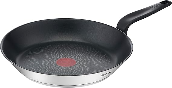 TEFAL Primary Frying Pan, 26 cm Stainless Steel Coated, Titanium Cookware, Non-stick, E3090504
