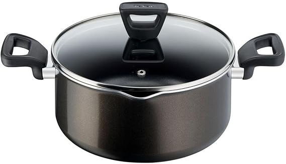 TEFAL XL Intense 24 cm Stewpot With Lid, Titanium Cookware, Diffuser Base-C3844683