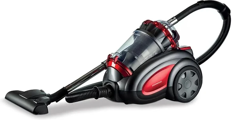 Kenwood Bagless Vacuum Cleaner VBP80; Xtreme Cyclone, 2200W, 3.5L Dust Container Capacity,  Cleanable Hepa Filter - Black/Red